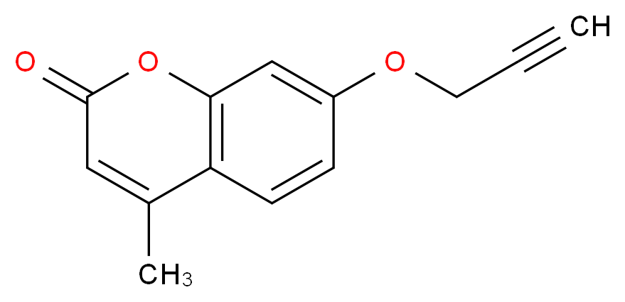 4-methyl-7-(prop-2-yn-1-yloxy)-2H-chromen-2-one_分子结构_CAS_67268-43-3