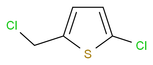 2-Chloro-5-(chloromethyl)thiophene_分子结构_CAS_23784-96-5)