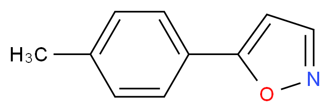 5-(4-methylphenyl)-1,2-oxazole_分子结构_CAS_7064-35-9