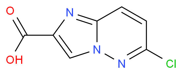 6-chloroimidazo[1,2-b]pyridazine-2-carboxylic acid_分子结构_CAS_14714-24-0