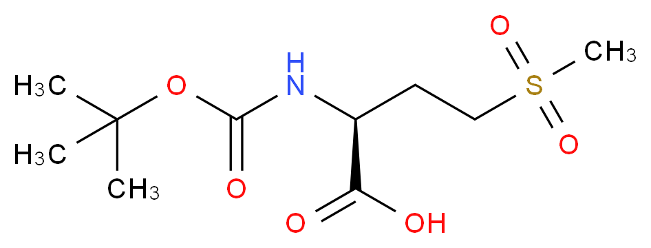 Boc-Met(O2)-OH_分子结构_CAS_60280-45-7)