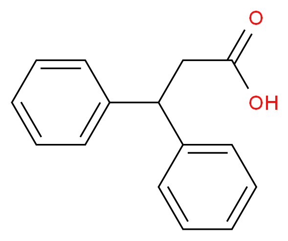 3,3-diphenylpropanoic acid_分子结构_CAS_606-83-7