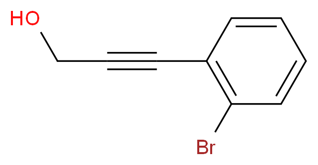 3-(2-BroMophenyl)prop-2-yn-1-ol_分子结构_CAS_116509-98-9)