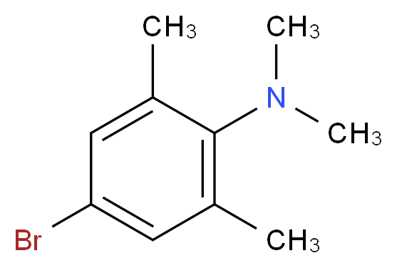 4-bromo-N,N,2,6-tetramethylaniline_分子结构_CAS_50638-54-5