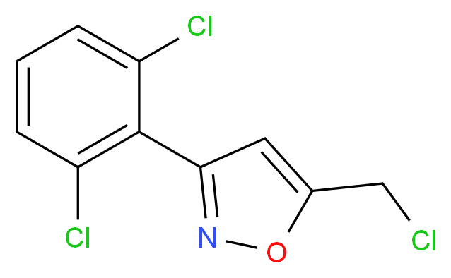 5-(chloromethyl)-3-(2,6-dichlorophenyl)isoxazole_分子结构_CAS_)