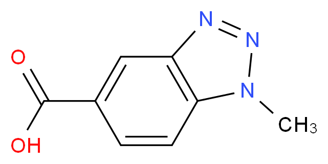 1-methyl-1H-1,2,3-benzotriazole-5-carboxylic acid_分子结构_CAS_305381-67-3