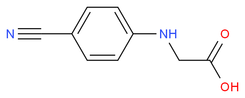 N-(4-Cyanophenyl)-glycine_分子结构_CAS_42288-26-6)