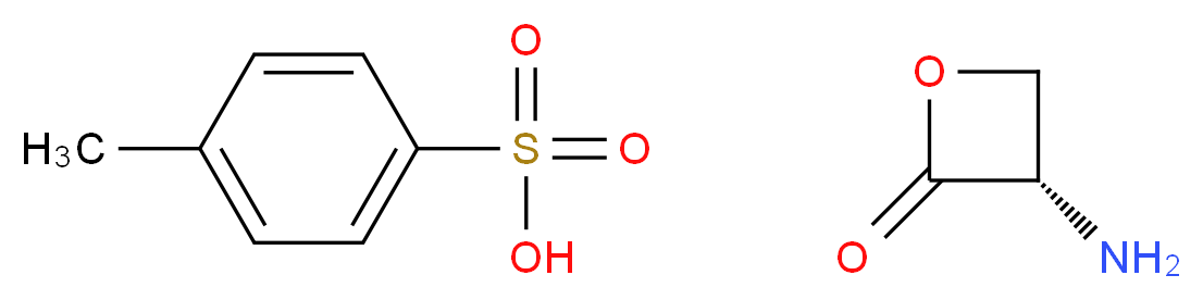 (S)-3-AMino-2-oxetanone p-toluenesulfonic acid salt_分子结构_CAS_112839-95-9)