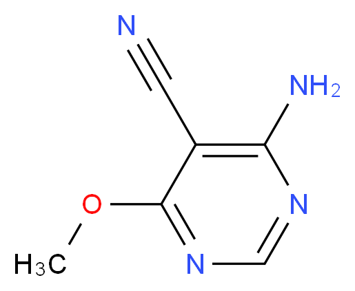 4-AMINO-6-METHOXYPYRIMIDINE-5-CARBONITRILE_分子结构_CAS_900480-19-5)