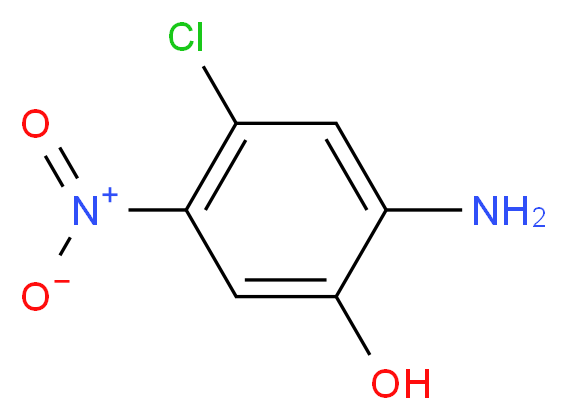 2-氨基-4-氯-5-硝基苯酚_分子结构_CAS_6358-07-2)
