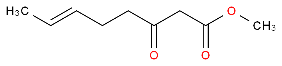 3-氧代-6-辛烯酸甲酯，主要为反式_分子结构_CAS_110874-83-4)