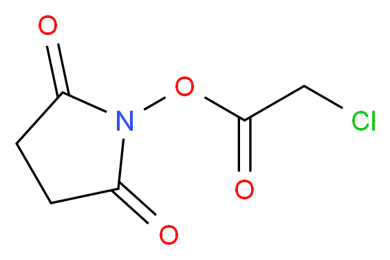 2,5-dioxopyrrolidin-1-yl 2-chloroacetate_分子结构_CAS_27243-15-8