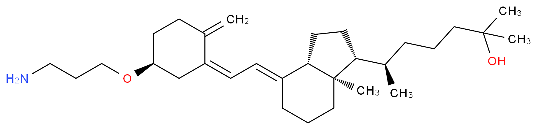 25-Hydroxy Vitamin D3 3,3'-Aminopropyl Ether_分子结构_CAS_163018-26-6)