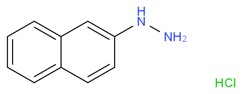 2-Naphthylhydrazine hydrochloride_分子结构_CAS_2243-57-4)