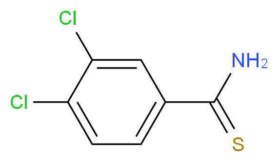 3,4-Dichlorothiobenzamide_分子结构_CAS_22179-73-3)