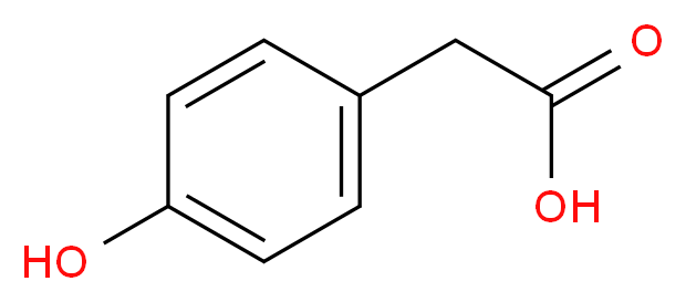 2-(4-hydroxyphenyl)acetic acid_分子结构_CAS_156-38-7