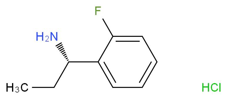 (S)-1-(2-Fluorophenyl)propan-1-amine hydrochloride_分子结构_CAS_1075715-56-8)