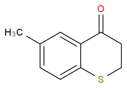 6-methyl-3,4-dihydro-2H-1-benzothiopyran-4-one_分子结构_CAS_6948-34-1