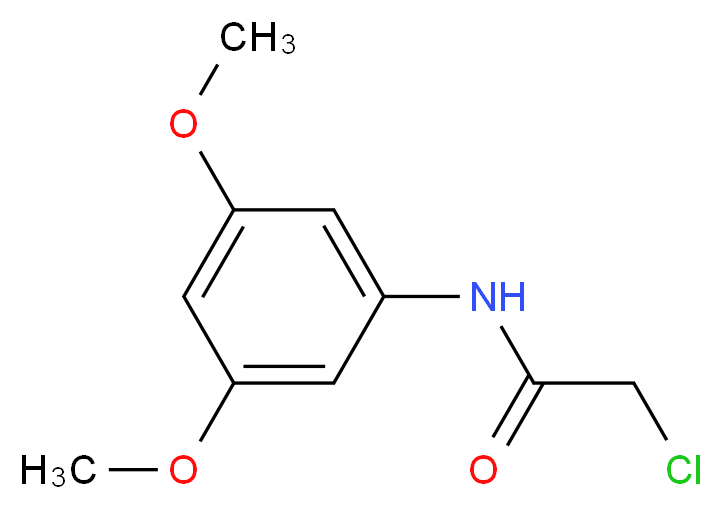 2-Chloro-N-(3,5-dimethoxy-phenyl)-acetamide_分子结构_CAS_)