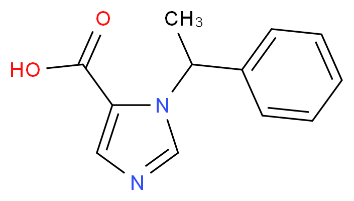 3-(1-Phenyl-ethyl)-3H-imidazole-4-carboxylic acid_分子结构_CAS_3157-27-5)