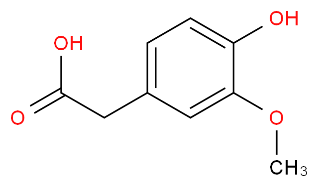 4-Hydroxy-3-methoxyphenylacetic acid_分子结构_CAS_306-08-1)