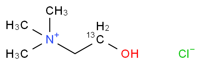 [2-hydroxy(2-<sup>1</sup><sup>3</sup>C)ethyl]trimethylazanium chloride_分子结构_CAS_1219388-71-2