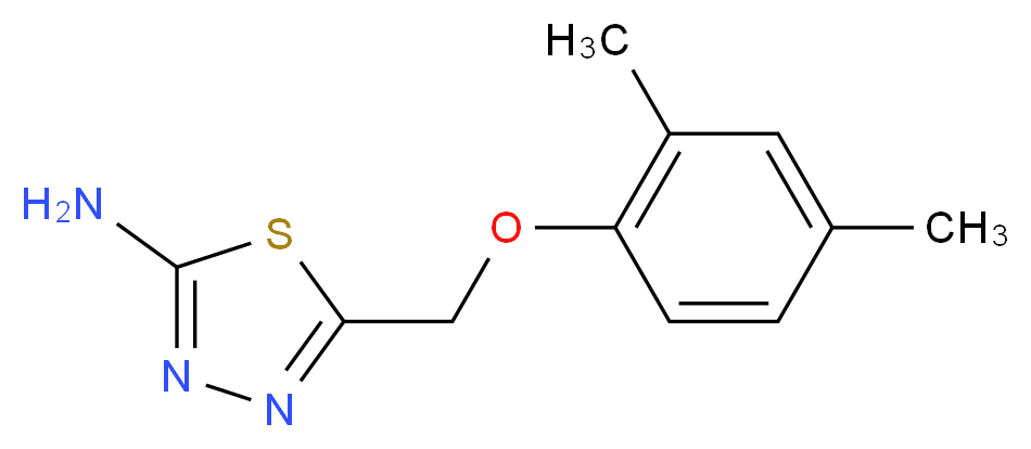 5-[(2,4-dimethylphenoxy)methyl]-1,3,4-thiadiazol-2-amine_分子结构_CAS_119869-04-4)