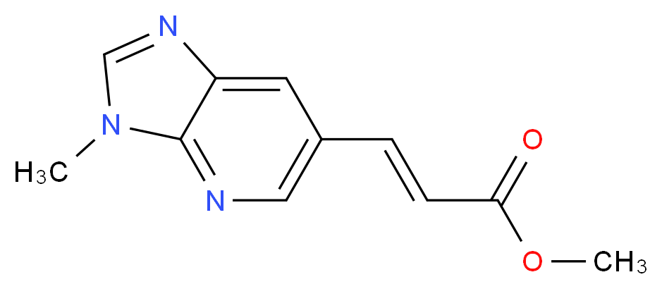 (E)-Methyl 3-(3-methyl-3H-imidazo[4,5-b]pyridin-6-yl)acrylate_分子结构_CAS_)