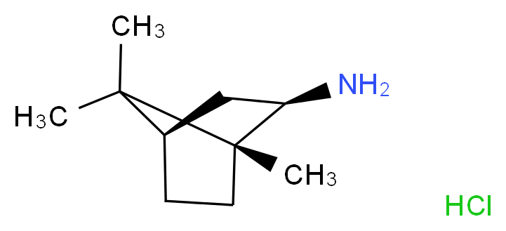 (1R,2R,4R)-1,7,7-trimethylbicyclo[2.2.1]heptan-2-amine hydrochloride_分子结构_CAS_24629-78-5