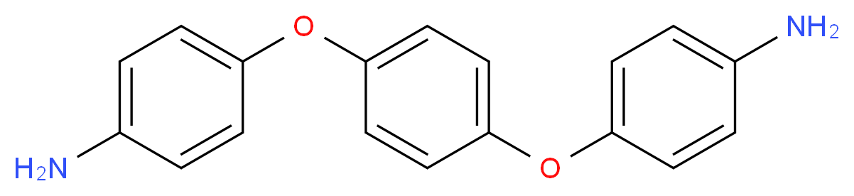 4-[4-(4-aminophenoxy)phenoxy]aniline_分子结构_CAS_3491/12/1