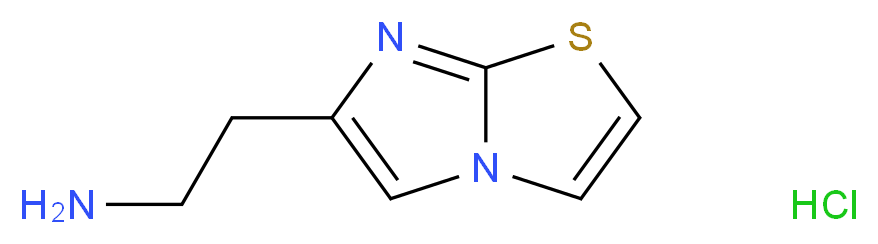 2-{imidazo[2,1-b][1,3]thiazol-6-yl}ethan-1-amine hydrochloride_分子结构_CAS_933698-24-9