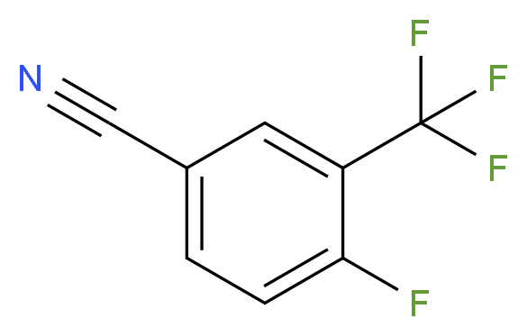 4-Fluoro-3-(trifluoromethyl)benzonitrile 97%_分子结构_CAS_67515-59-7)