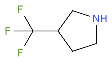 3-(Trifluoromethyl)pyrrolidine_分子结构_CAS_644970-41-2)