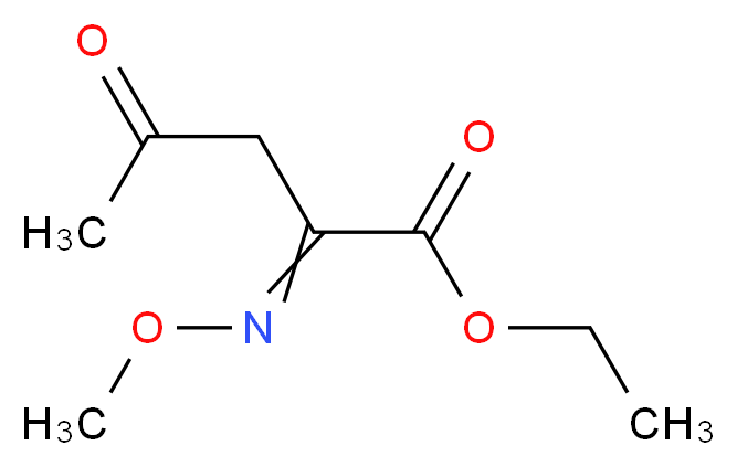 ETHYL 2-(METHOXYIMINO)-4-OXOPENTANOATE_分子结构_CAS_82874-96-2)