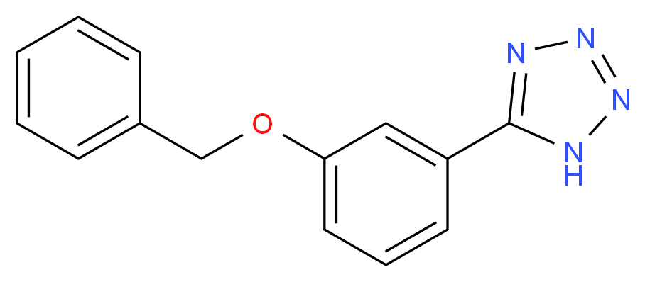 5-[3-(benzyloxy)phenyl]-1H-1,2,3,4-tetrazole_分子结构_CAS_710980-14-6