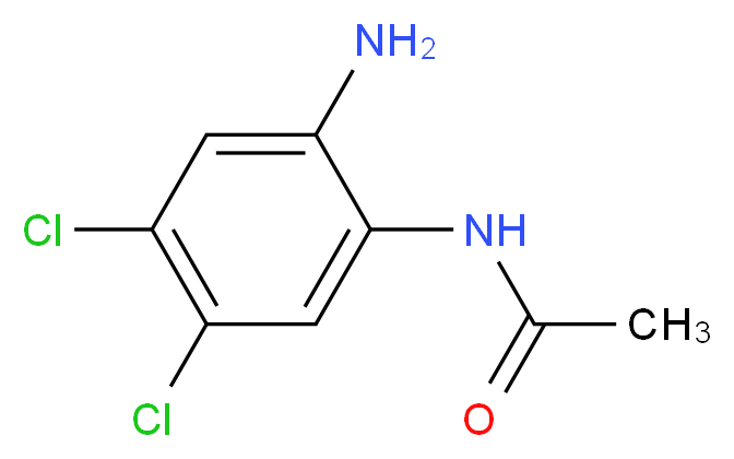 N-(2-氨基-4,5-二氯苯基)乙酰胺_分子结构_CAS_501076-48-8)