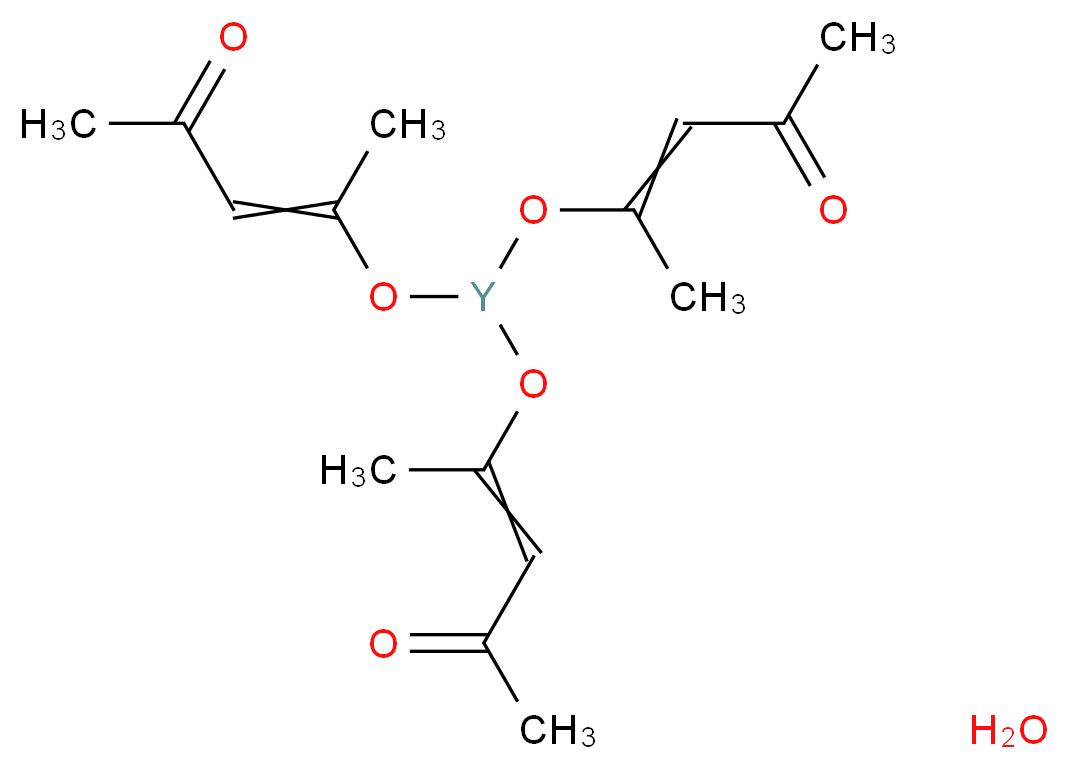 乙酰丙酮钇(III) 水合物_分子结构_CAS_207801-29-4)