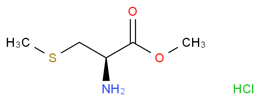 methyl (2R)-2-amino-3-(methylsulfanyl)propanoate hydrochloride_分子结构_CAS_34017-27-1