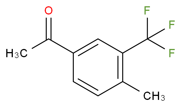 4'-Methyl-3'-(trifluoromethyl)acetophenone_分子结构_CAS_)