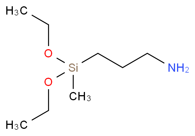 3-氨丙基(二乙氧基)甲基硅烷_分子结构_CAS_3179-76-8)