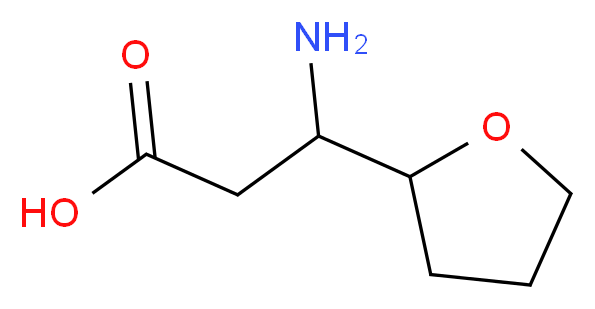 3-AMINO-3-(TETRAHYDROFURAN-2-YL)PROPANOIC ACID_分子结构_CAS_)