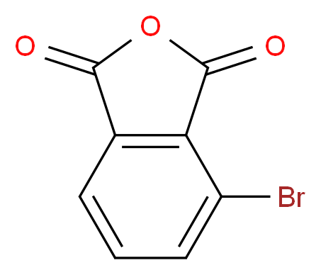 4-bromo-1,3-dihydro-2-benzofuran-1,3-dione_分子结构_CAS_82-73-5
