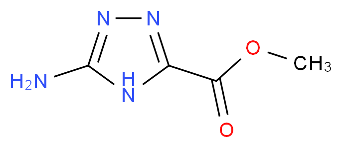 5-Amino-1H-[1,2,4]triazole-3-carboxylic acid methyl ester_分子结构_CAS_3641-14-3)