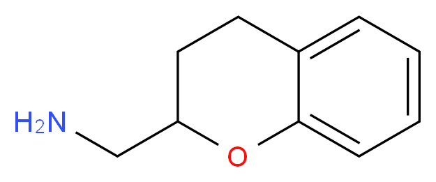 (3,4-dihydro-2H-1-benzopyran-2-yl)methanamine_分子结构_CAS_3990-59-8