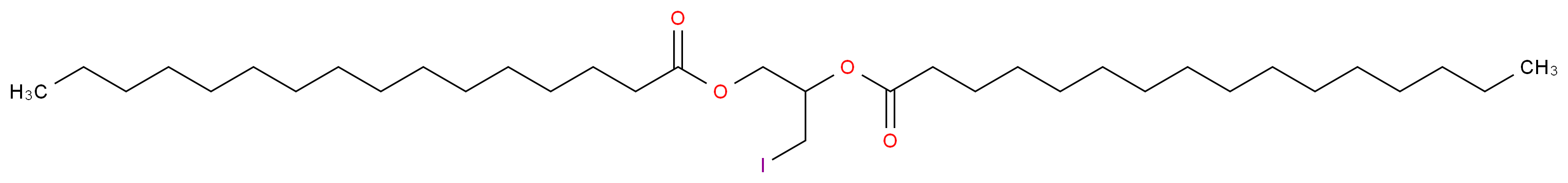 1,2-Dipalmitoyl-3-iodo-3-deoxy-rac-glycerol_分子结构_CAS_40290-36-6)