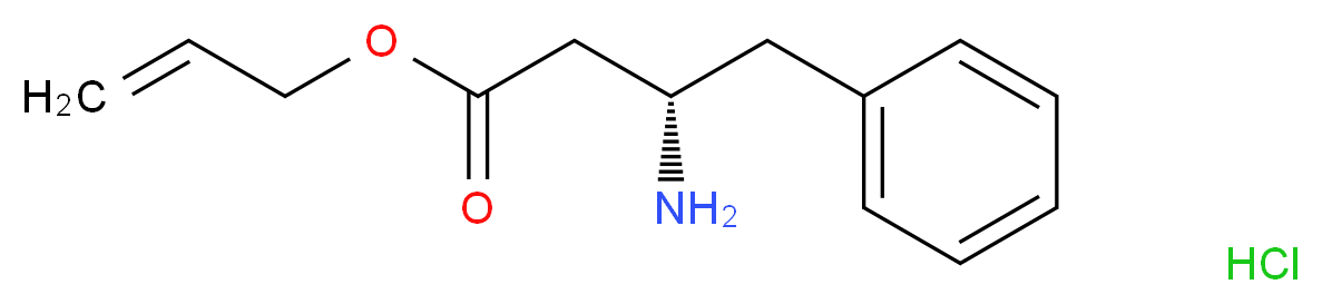 prop-2-en-1-yl (3S)-3-amino-4-phenylbutanoate hydrochloride_分子结构_CAS_352523-25-2