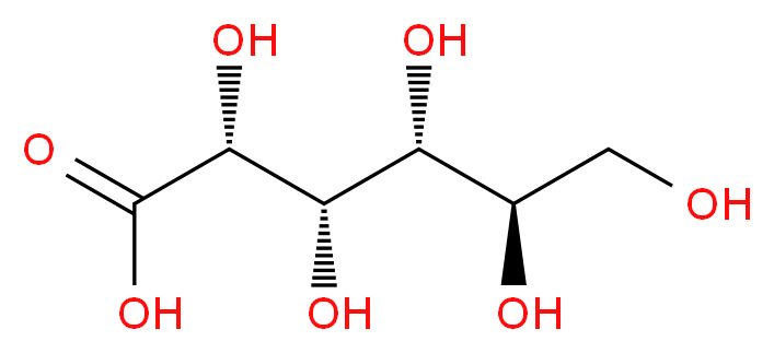 D-葡萄糖酸_分子结构_CAS_526-95-4)