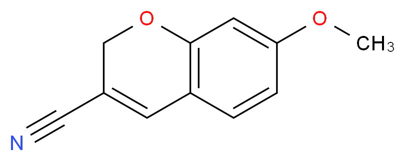 7-methoxy-2H-chromene-3-carbonitrile_分子结构_CAS_57543-70-1)
