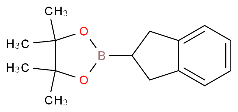 2-(2,3-dihydro-1H-inden-2-yl)-4,4,5,5-tetramethyl-1,3,2-dioxaborolane_分子结构_CAS_608534-44-7