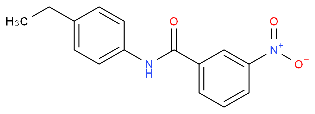 N-(4-ethylphenyl)-3-nitrobenzamide_分子结构_CAS_313268-04-1